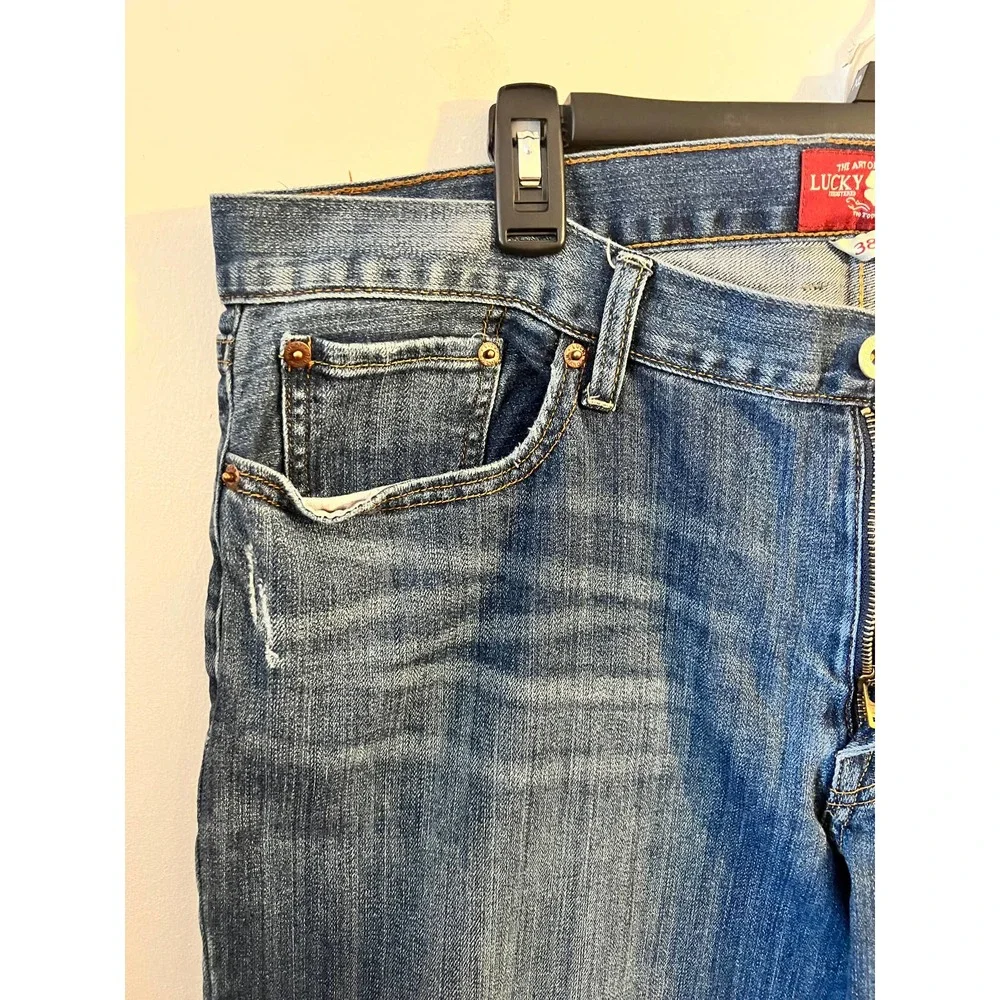 Lucky Brand 361 Vintage Straight Jeans 38x34 - Picture 3 of 7